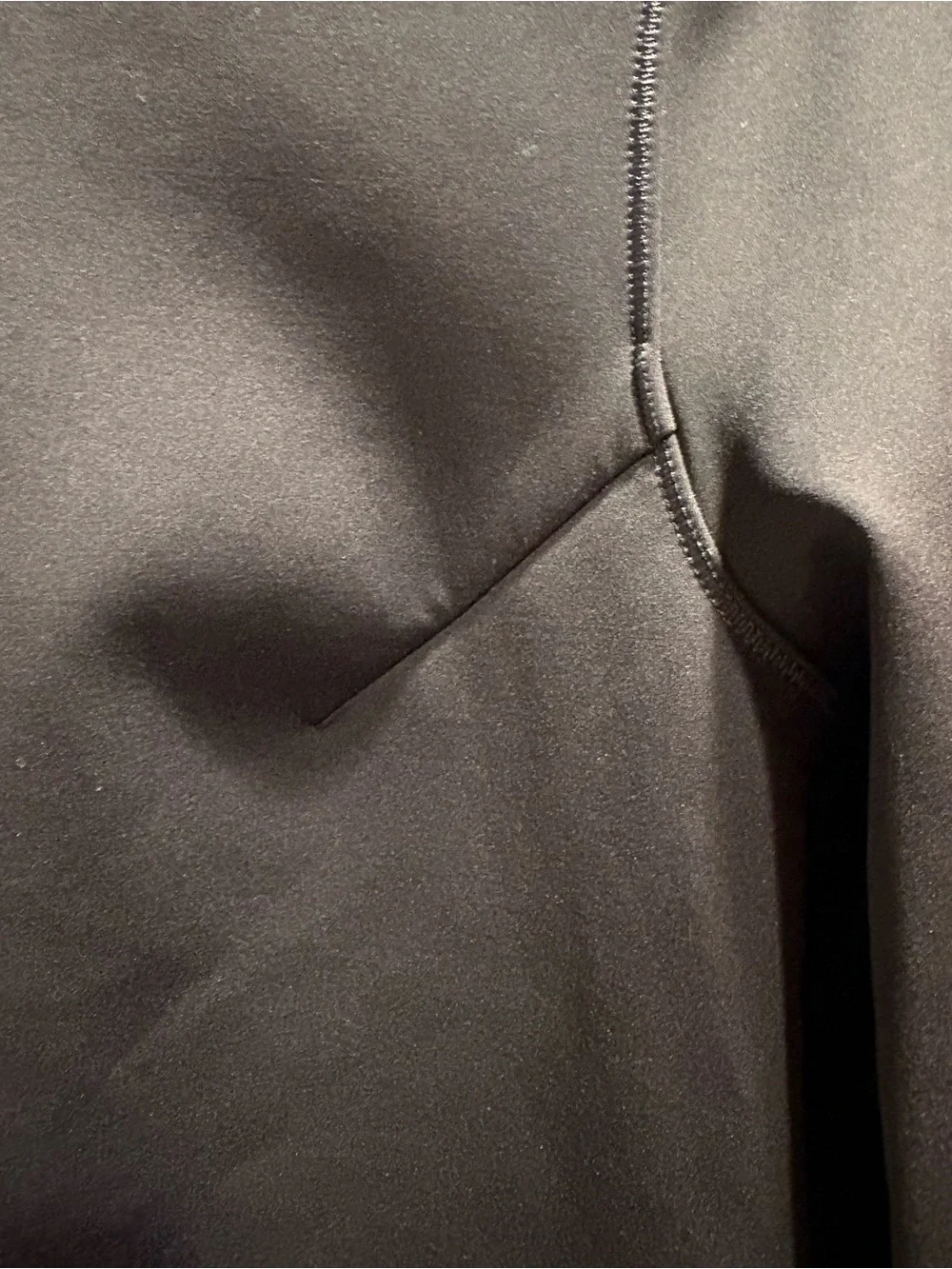 Pleated Back Black Women's shirt sweater lululemon as is scuba material small?
